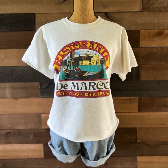 Vintage 1989 Passport Internationale RISTORANTE De MARCO, Venezia Cut Off Top - Picture 8 of 11